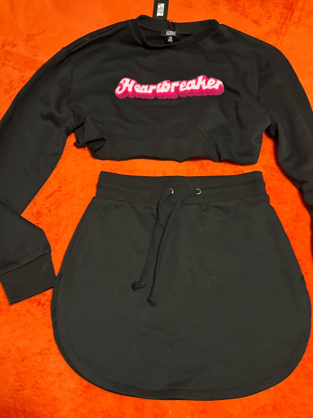 NWT HeartBreaker Sweat Skirt Set